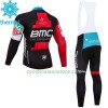 Maillot Cyclisme Hiver + Collant à Bretelles 2018 BMC Racing Team N001